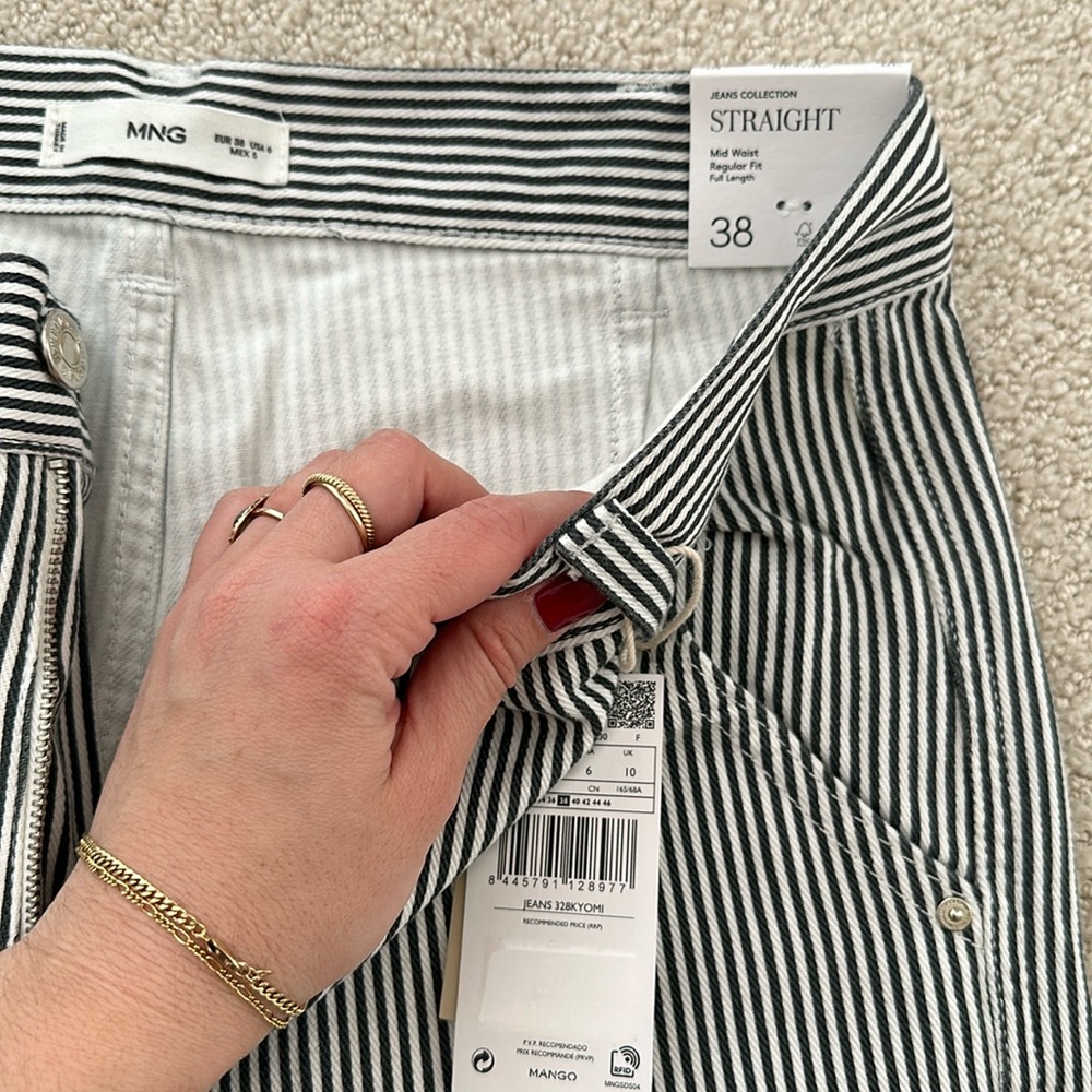 Mango size 6 mid rise pants